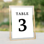 Elegante White Wedding Tischnummer<br><div class="desc">Elegante weiße Tischnummern. Personalisieren Sie die Anzahl und fügen Sie so viele Tabellen hinzu,  wie Sie benötigen. Für mehr passende Produkte sollten Sie unbedingt unsere Kollektionen Karo geben.</div>