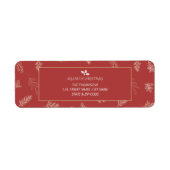 Elegante White Winter Blätter Red (Vorne)