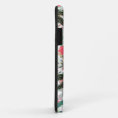 Elegante White Winter Floral & Gold Glitzer Punkte Case-Mate iPhone Hülle (Hinten/Rechts)