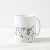 Elegante Widlflowers Tasse - Blau (VorderseiteRechts)