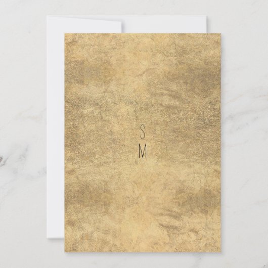 Elegante Wildblume aus Weißgold Lux-Tischnummern Einladung (Rückseite)