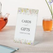 Elegante Wildblume Blumenbeete Brautparty Pedestal Sockelschild (In SItu)