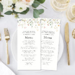 Elegante Wildblume Blumengarten Hochzeit Menükarte<br><div class="desc">Elegante Wildblume Blumengarten Hochzeitsmenü. Feiern Sie Ihren besonderen Tag mit diesem eleganten und wunderschönen Hochzeitsdesign,  um Ihren besondere Anlass zu verschönern. Alle Texte sind so vorbereitet,  dass Sie sie einfach und schnell mit Ihren eigenen Details personalisieren können.</div>