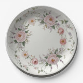 Elegante Wildblume Blumenmuster Sommerhochzeit Pappteller (Vorderseite)