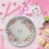 Elegante Wildblume Blumenmuster Sommerhochzeit Pappteller (Party)