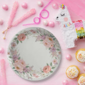 Elegante Wildblume Blumenmuster Sommerhochzeit Pappteller (Party)