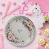 Elegante Wildblume Blumenmuster Sommerhochzeit Pappteller (Party)