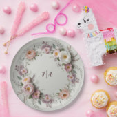 Elegante Wildblume Blumenmuster Sommerhochzeit Pappteller (Party)