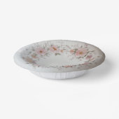 Elegante Wildblume Blumenmuster Sommerhochzeit Pappteller (Gewinkelt)