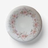 Elegante Wildblume Blumenmuster Sommerhochzeit Pappteller (Vorderseite)