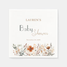 Elegante Wildblume Boho Gender Neutral Baby Shower