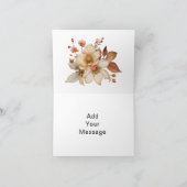 Elegante Wildblume Boho Karte (Innenseite)