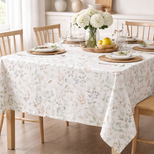 Elegante Wildblume Boho Tischdecke