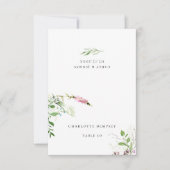 Elegante Wildblume Botanischer Blumenplatz Einladung (Vorderseite)