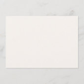 Elegante Wildblume Brautparty Rezept Begleitkarte (Rückseite)