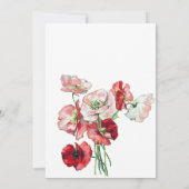 Elegante Wildblume Bridal Dusche Einladung (Rückseite)