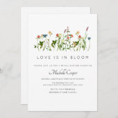 Elegante Wildblume Bridal Dusche Einladung (Vorne/Hinten)