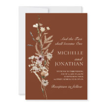 Elegante Wildblume Christliche Hochzeit der Blumen