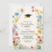 Elegante Wildblume Der Park der Villa Negroni, Vez Einladung (Vorderseite)