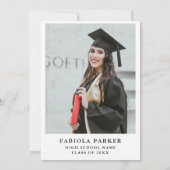 Elegante Wildblume Der Park der Villa Negroni, Vez Einladung (Rückseite)