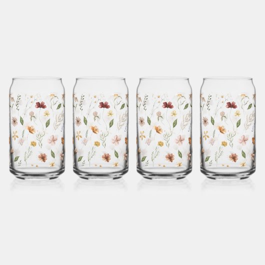 Elegante Wildblume Dosenglas (Hinten)