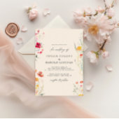 Elegante Wildblume Einladung