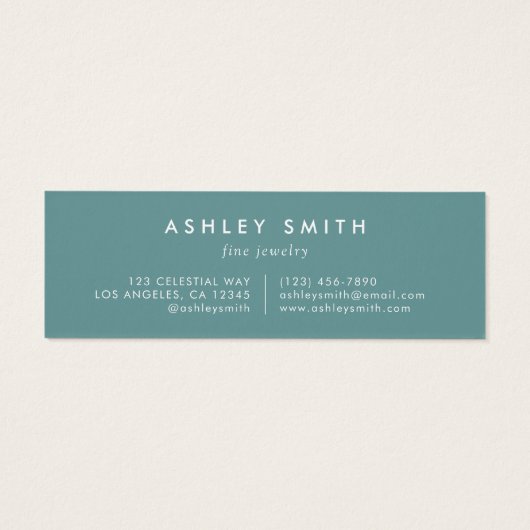 Elegante Wildblume Field Earring Display Card (Rückseite)