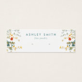 Elegante Wildblume Field Earring Display Card (Vorderseite)