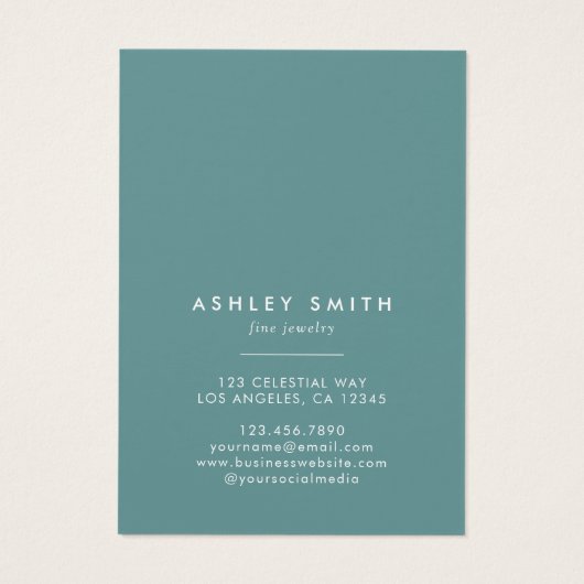 Elegante Wildblume Field Earring Display Card (Rückseite)