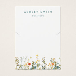Elegante Wildblume Field Necklace Display Card