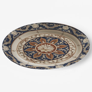 Elegante Wildblume Floral Viktorianische Keramik W Pappteller