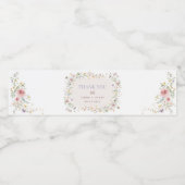 Elegante Wildblume Garden Messe Gastgeschenke Hoch Wasserflaschenetikett (Einzelnes Label)