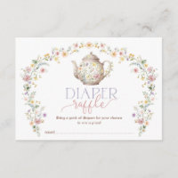 Elegante Wildblume Garden Tea Party Windeln Raffle