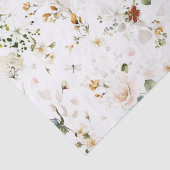 Elegante Wildblume Gartenanlage Seidenpapier (Detail)