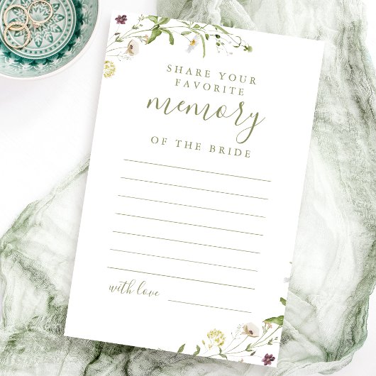 Elegante Wildblume gemeinsam mit einem Memory-Brau