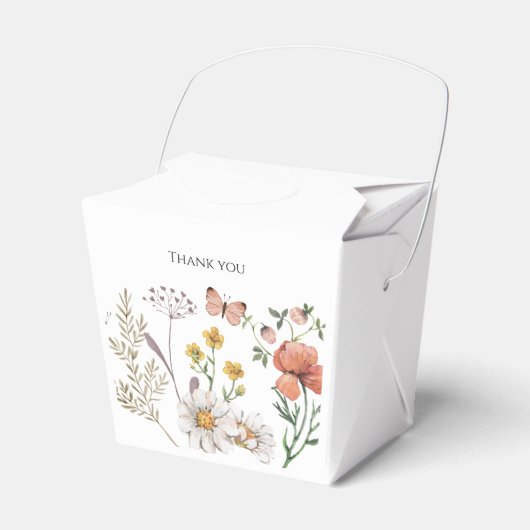 Elegante Wildblume Geschenkschachtel (Vorderseite)