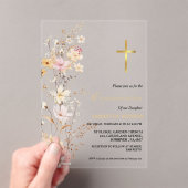 Elegante Wildblume Girl Acryleinladungen (Insitu (Handheld))