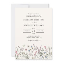 Elegante Wildblume Hochzeit