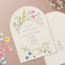 Elegante Wildblume Hochzeit