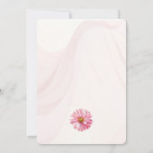 Elegante Wildblume Hochzeit Einladung (Rückseite)