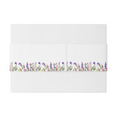 Elegante Wildblume Hochzeit Einladungsbanderole (Rückseitenbeispiel)
