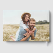 Elegante Wildblume Hochzeit Gästebuch (Rückseite)