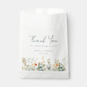 Elegante Wildblume Hochzeit Geschenktütchen (Vorderseite)