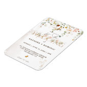 Elegante Wildblume Hochzeit Magnet (Linke Seite)