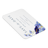 Elegante Wildblume Hochzeit Magnet (Rechte Seite)
