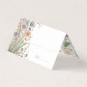Elegante Wildblume Hochzeitskarte (Vorderseite)