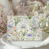 Elegante Wildblume - Hochzeitskarte Begleitkarte