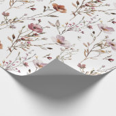 Elegante WildBlume Hochzeitspapier Boho Geschenkpapier (Ecke)