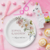 Elegante Wildblume Hochzeitspapier-Teller Pappteller (Party)