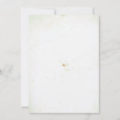 Elegante Wildblume Hochzeitssammlung Einladung (Rückseite)